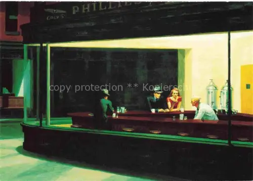 AK / Ansichtskarte HOPPER Edward Kuenstlerkarte Nighthawks 