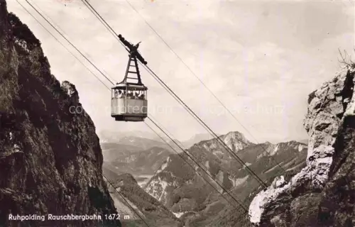 AK / Ansichtskarte SEILBAHN Cable-Car Telepherique Ruhpolding Rauschbergbahn