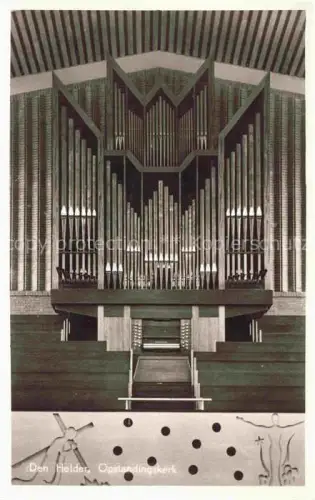 AK / Ansichtskarte Orgel Kirchenorgel Organ Orgue Den Helder Ned. Hervormde Opstandingskerk Schweden 