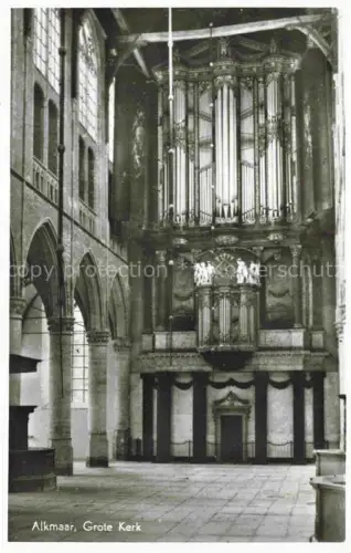 AK / Ansichtskarte Orgel Kirchenorgel Organ Orgue alkmaar Grote St. Laurenskerk Ned. Herv. Gemeete Holland 