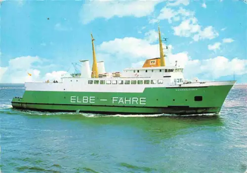 AK / Ansichtskarte Faehre Ferry Bac Traghetto-- Cuxhaven Brunsbuettel MS Niedersachsen Schleswig Holstein Elbe 
