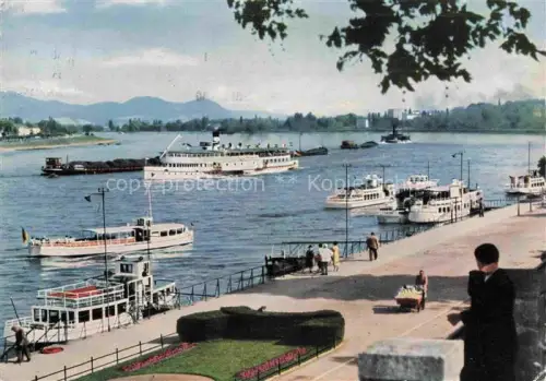 AK / Ansichtskarte Schiffe Binnenschifffahrt Bonn Rheinporomenade 