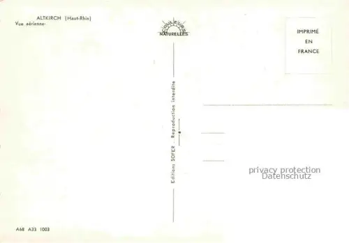 AK / Ansichtskarte Altkirch 68 Haut-Rhin 