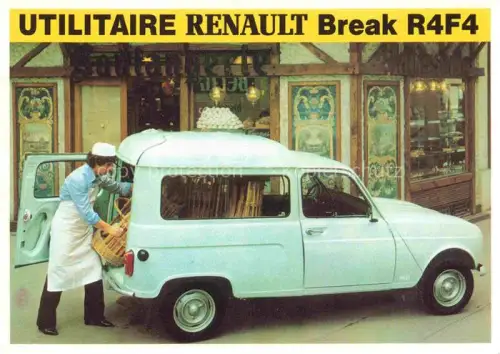 AK / Ansichtskarte RENAULT Autos Cars Voitures-- Break E4F4 Baeckerei 