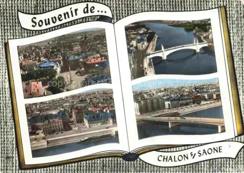 AK / Ansichtskarte CHALON-SUR-SAONE 71 Saone-et-Loire Place du Port Villiers Pont Saint Laurent 