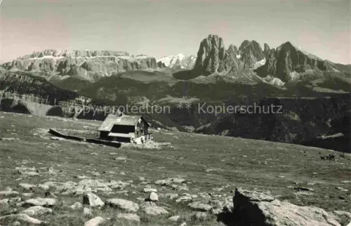 AK / Ansichtskarte Rifugio Resciesa 2200m Raschoetzhuette Bolzano IT Gruppe Selia 