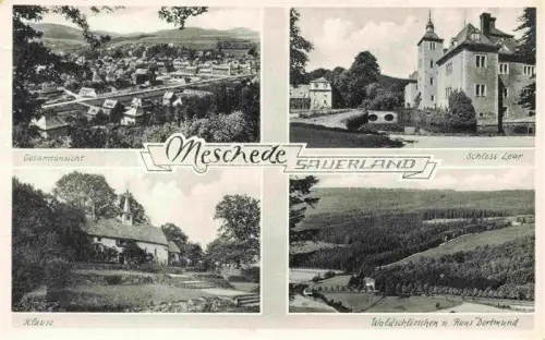 AK / Ansichtskarte Meschede Arnsberg Hochsauerlandkreis NRW Klause Haus Dortmund Schloss Lear 