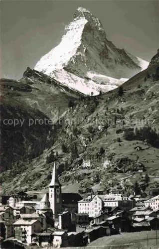 AK / Ansichtskarte Matterhorn Mont Cervin 4478m ZERMATT VS 
