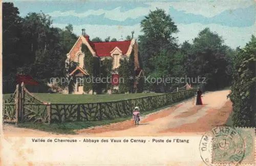 AK / Ansichtskarte Les-Vaux-de-Cernay Les-Vaulx-de-Cernay 78 Yvelines Vallee de Chevreuse Poste de l'Etang