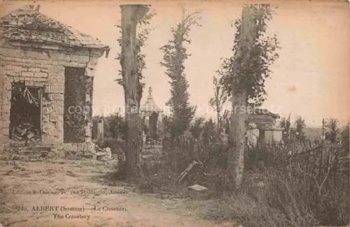 AK / Ansichtskarte ALBERT  Peronne 80 Somme The Cemelery 
