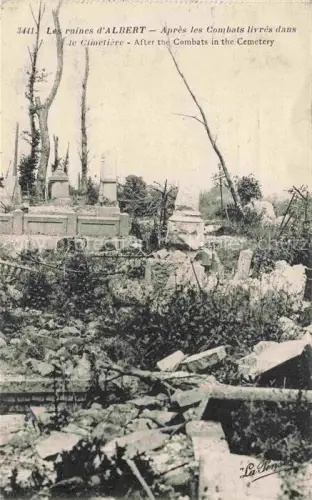 AK / Ansichtskarte ALBERT  Peronne 80 Somme Les ruines apres les Combats 