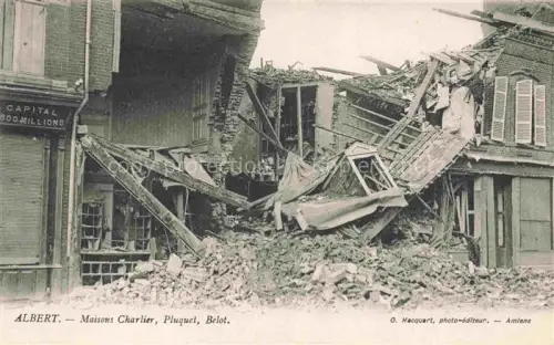 AK / Ansichtskarte ALBERT  Peronne 80 Somme Maisons Charlier Pluquet Belot 
