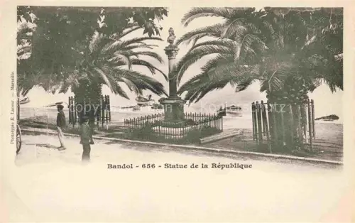 AK / Ansichtskarte BANDOL-SUR-MER TOULON 83 Var Statue de la Republique 