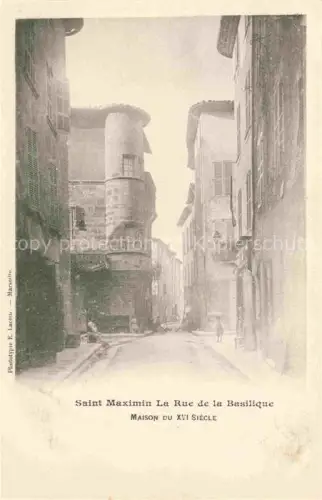 AK / Ansichtskarte Saint-Maximin-la-Sainte-Baume 83 Var La Rue de la Basilique Maison du XVI Siecle 