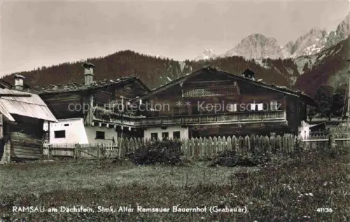 AK / Ansichtskarte RAMSAU  Dachstein Steiermark AT Stml Alter Ramsauer Bauernhof Grabauer 