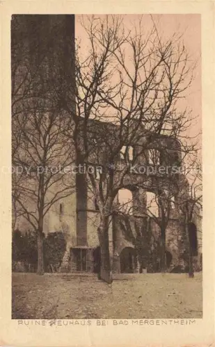 AK / Ansichtskarte Mergentheim BAD MERGENTHEIM BW Ruine Neuhaus 