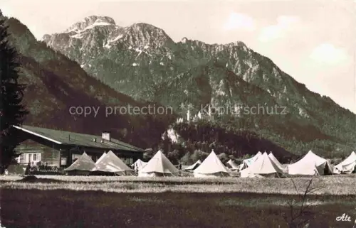 AK / Ansichtskarte Falkenheim Schwangau Ostallgaeu Bayern Schwangau im Allgaeu Schloss Neuschwanstein Saeuling 