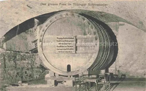 AK / Ansichtskarte TueBINGEN BW Das grosse Fass im Schlosskeller 