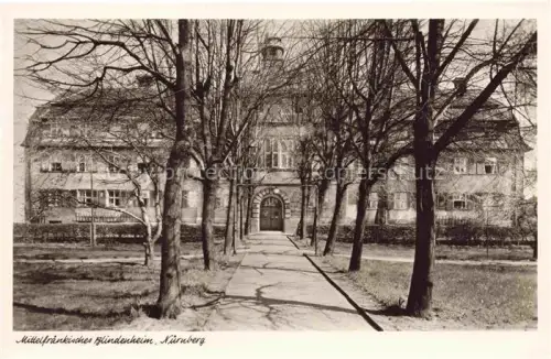 AK / Ansichtskarte NueRNBERG  CITY Mittelfraenkisches Blindenheim 