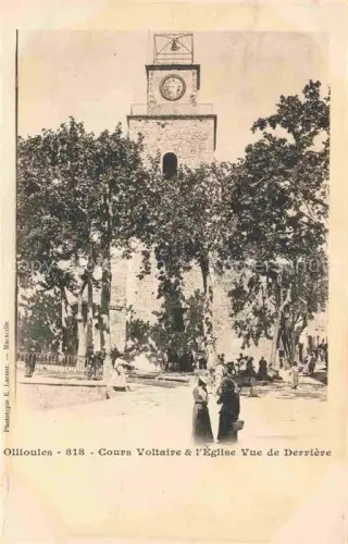 AK / Ansichtskarte Ollioules TOULON 83 Var Cours Voltaire Eglise 