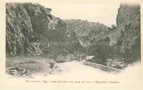 AK / Ansichtskarte Ollioules TOULON 83 Var Les Gorges le Fort d'Evenos Amont