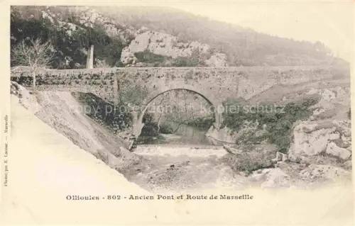 AK / Ansichtskarte Ollioules TOULON 83 Var Ancien Pont et Route de Marseille 