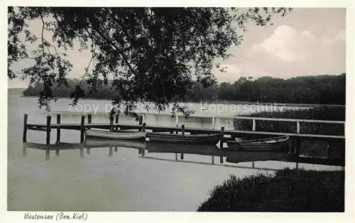 AK / Ansichtskarte Westensee Kiel-Rendsburg-Eckernfoerde Schleswig-Holstein Boote 