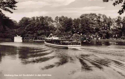 AK / Ansichtskarte Edeberg-See Malente-Gremsmuehlen Ostholstein Hoeft See f Seen Fahrt 