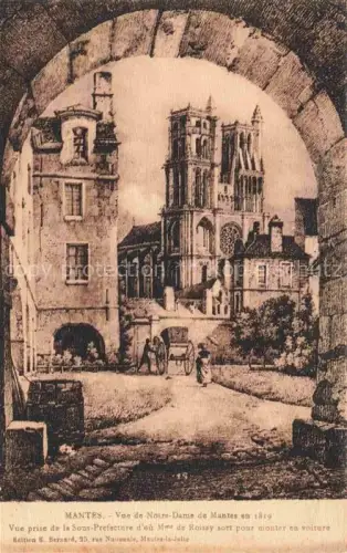 AK / Ansichtskarte Mantes-la-Ville Mantes-la-Ville 78 Yvelines Vue de Notre Dame 