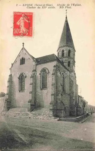 AK / Ansichtskarte Epone Mantes-la-Jolie 78 Yvelines Abside de l'Eglise Cloeher du XII siecle 