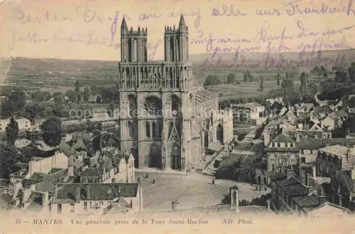 AK / Ansichtskarte Mantes-la-Ville Mantes-la-Ville 78 Yvelines La Tour Saint Maclou 