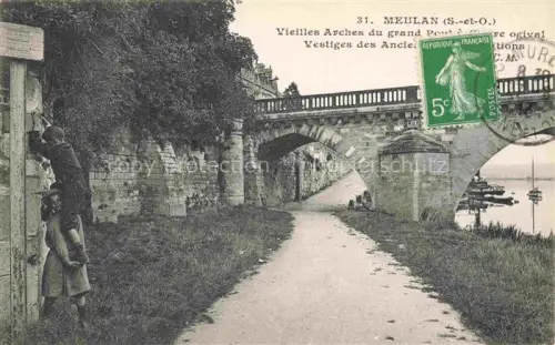 AK / Ansichtskarte Meulan-les-Mureaux Mantes-la-Jolie 78 Yvelines Vieilles Arches du grand Pont 