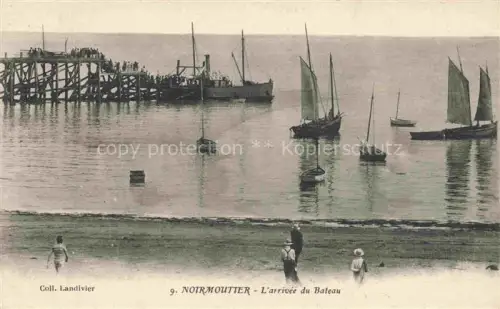 AK / Ansichtskarte Noirmoutier-en-l Ile Les Sables-d Olonne 85 Vendee Arrivee du Bateau