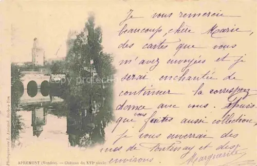 AK / Ansichtskarte Apremont Les Sables-d Olonne 85 Vendee Chateau