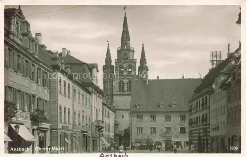 AK / Ansichtskarte ANSBACH Mittelfranken Bayern Oberer Markt
