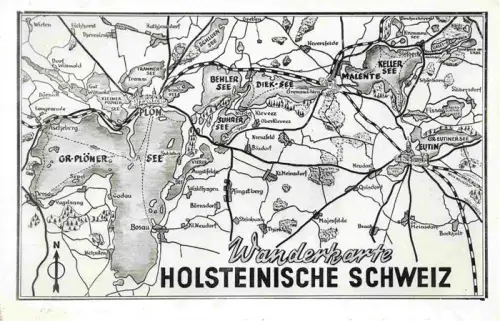 AK / Ansichtskarte Ploen am See Schleswig-Holstein Wanderkarte Holsteinische Schweiz