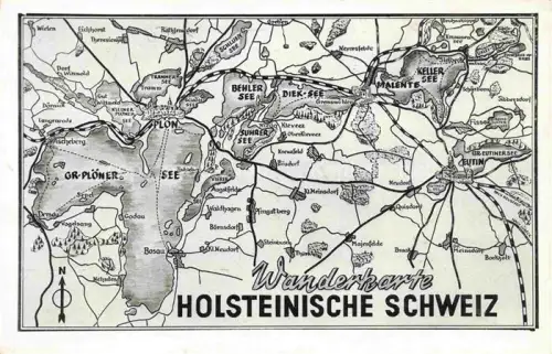 AK / Ansichtskarte Ploen am See Schleswig-Holstein Wanderkarte Holsteinische Schweiz