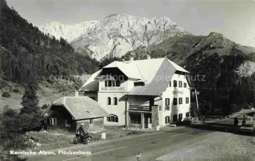AK / Ansichtskarte Ploeckenhaus 1250m Koetschach-Mauthen Kaernten AT mit Karnische Alpen