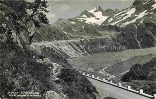 AK / Ansichtskarte Sustenstrasse mit Blick zur Passhoehe