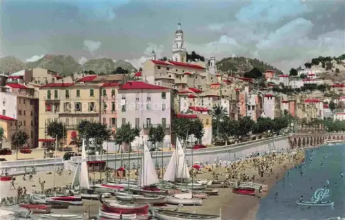 AK / Ansichtskarte MENTON 06 Alpes-Maritimes La Plage des Sablettes