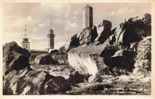 AK / Ansichtskarte Grosser Feldberg Taunus 881m Hessen mit Brunhildisfelsen