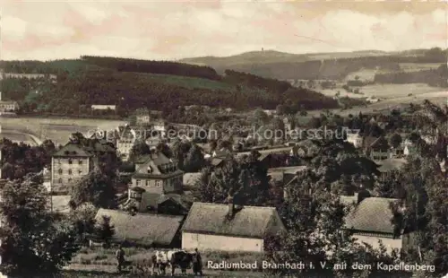 AK / Ansichtskarte Bad Brambach Vogtlandkreis Sachsen Panorama mit dem Kapellenberg