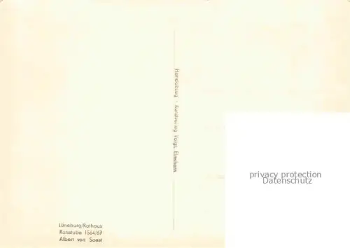 AK / Ansichtskarte LueNEBURG  CITY Rathaus Ratsstube Albert von Soest