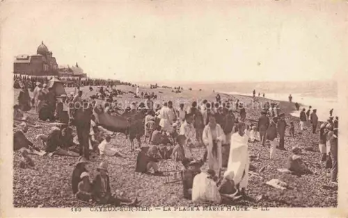 AK / Ansichtskarte CAYEUX -SUR-MER Abbeville 80 Somme La Plage a Maree Haute 