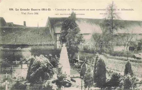 AK / Ansichtskarte Miraumont PERONNE 80 Somme La Grande Guerre Cimetiere 