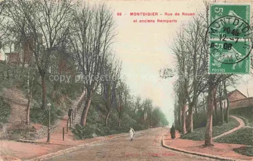 AK / Ansichtskarte Montdidier  Mondidier 80 Somme Rue de Rouen anciens Remparts 