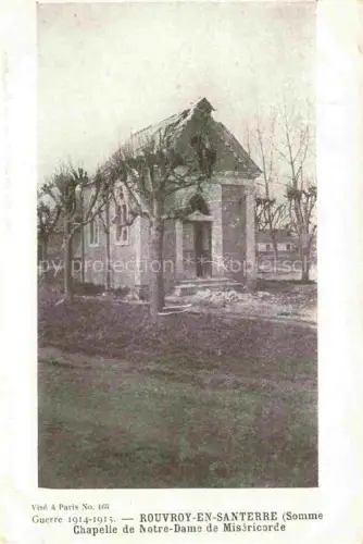 AK / Ansichtskarte Rouvroy-en-Santerre Montdidier 80 Somme Chapelle Notre Dame de Misericorde 