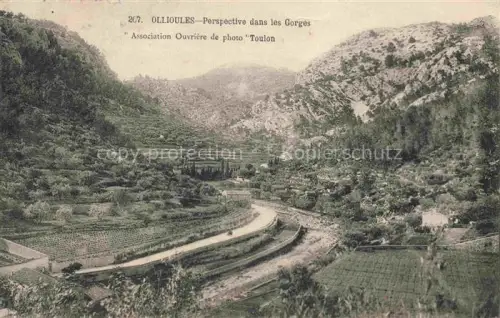 AK / Ansichtskarte Ollioules TOULON 83 Var Perspective dans les Gorges