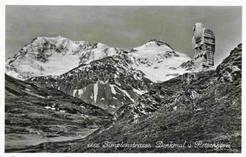 AK / Ansichtskarte Simplonstrasse VS Denmal und Fletschhorn
