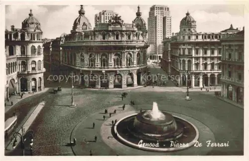 AK / Ansichtskarte GENOVA Genua Liguria IT Piazza De Ferrari